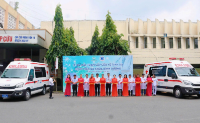 Ra mắt 2 trạm cấp cứu vệ tinh 115 tại khu vực tại Bình Dương – Mở rộng mạng lưới cấp cứu ngoại viện phục vụ người dân tốt hơn